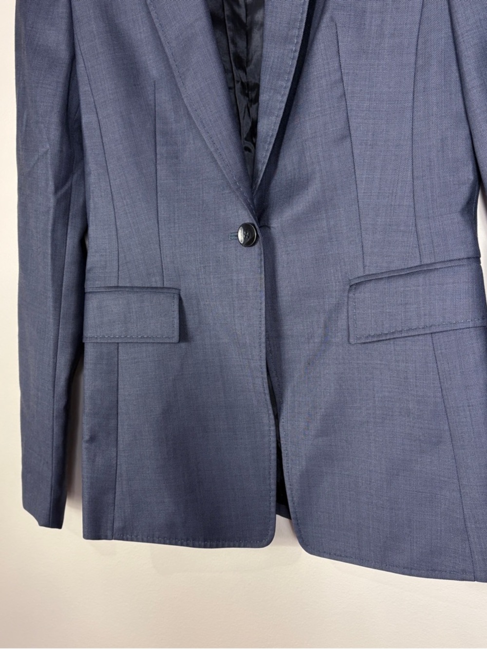 Hugo Boss Women's Blue Single-Button Blazer Juicyna Classic Office - Picture 5 of 11